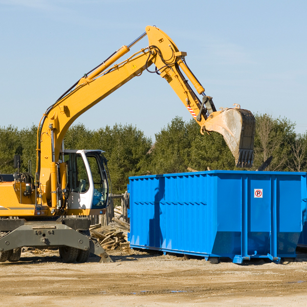 can i rent a residential dumpster for a construction project in Liberty Grove